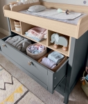 Mamas & Papas Скрин Harwell - Grey/Natural